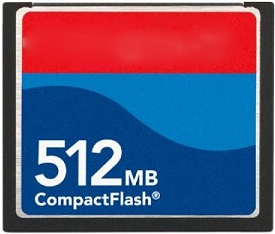 Tarjetas Compact Flash USB y lectores de tarjetas: 512 MB CF Card