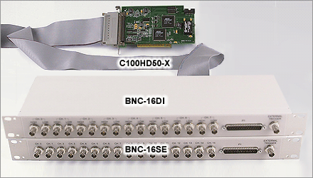 C100HD50-X, BNC-16DI, BNC-16SE