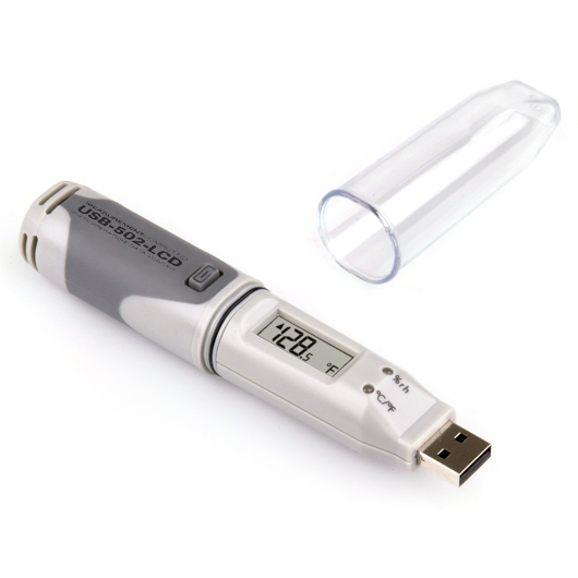 Registrador de temperatura y humedad: USB-502-LCD