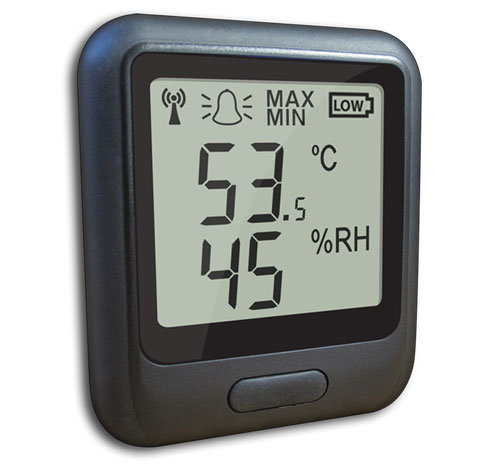 Sensor WiFi registrador de temperatura y humedad, con display LCD