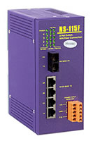 NS-115F: Switch de 5 puertos 10/100 con conexi�n de fibra.