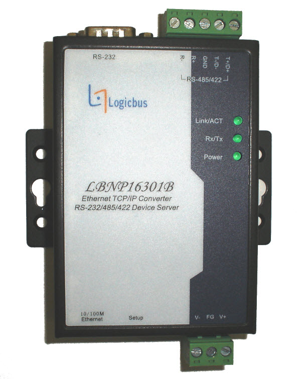 Convertidor LBNP16312 de RS-232/RS-485/RS-422 a Ethernet