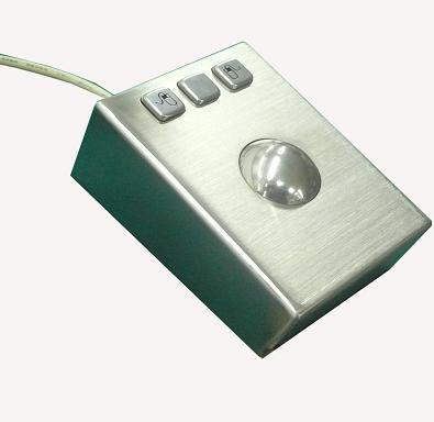LBKT35101DT - Trackball de acero inoxidable para escritorio. Interfaz USB. Es resistente al polvo, agua, vibración y al vandalismo. Protección IP65, NEMA4X. Dimensiones 110mm x 83mm.