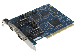 Tarjeta PCI con dos puertos seriales configurables para RS-232, RS-422, RS-485 - 7201