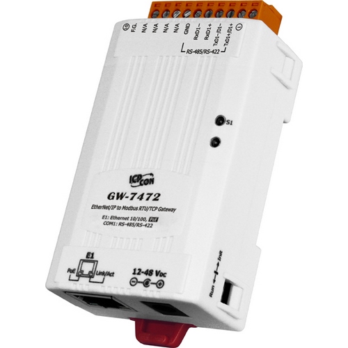 Modulo Gateway EtherNet-IP a Modbus RTU: GW-7472 Modulo Gateway EtherNet-IP a Modbus RTU: GW-7472