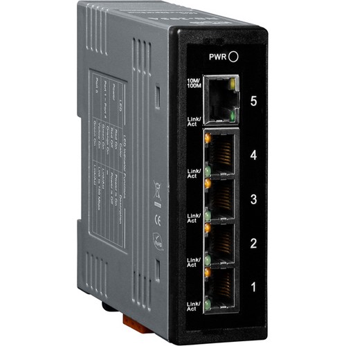  Switch ethernet con PoE: NS-205PSE