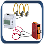 Medidores de consumo eléctrico para montaje en panel