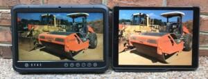 To see how well it works outdoors, we compared the Winmate M133K with a 2nd gen Apple iPad Pro 12.9 whose 2732 x 2048 12.9-inch direct-bonded display is said to have a luminance of about 600 nits.