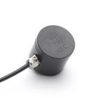 The sensor measures temperature by detecting the infrared radiation emitted by a surface