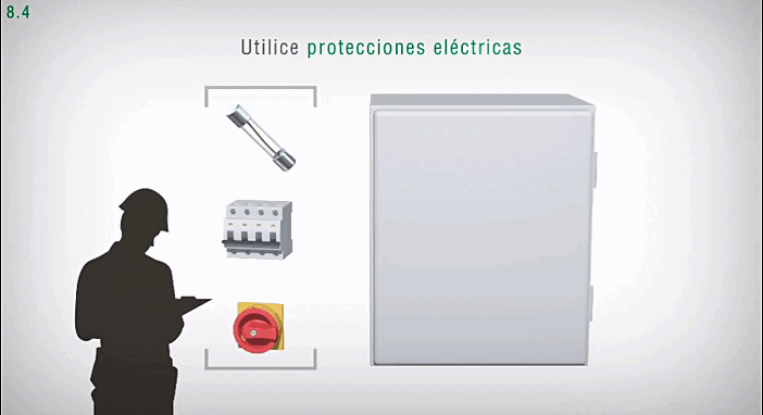 utilice protecciones electricas - celdas de carga - Laumas