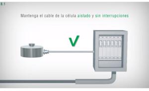 mantén el cable de la celda aislado y sin interrupciones correcto - celdas de carga - Laumas