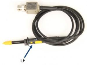 Para minimizar la carga capacitiva en el dispositivo bajo prueba