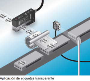 Sensor de etiquetas - Aplicación de etiquetas transparente