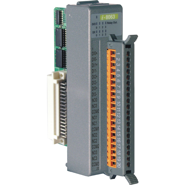 I-8063: Modulo aislado de 8 canales de entrada y salida digital