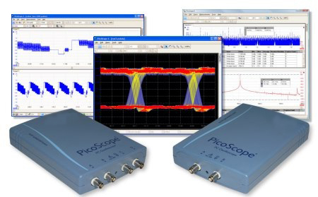 Osciloscopios virtuales para PC con interfaz USB - PicoScope 4224 y 4424 Osciloscopios virtuales para PC con interfaz USB - PicoScope 4224 y 4424