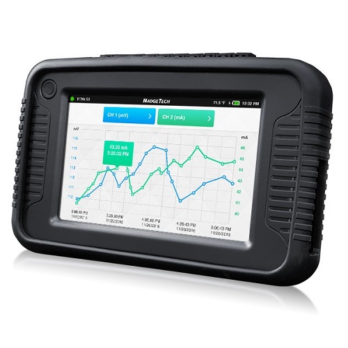 Titan S8 - Registrador con pantalla LCD de 4 canales de alta precisión para voltaje DC, 4~20mA o sensores de temperatura. Capacidad de 1.9 millones de mediciones