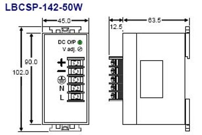 Clic para ampliar dimensiones  del LBCSP-142