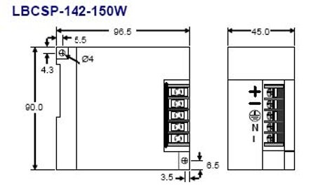 Clic para ampliar dimensiones  del LBCSP-142