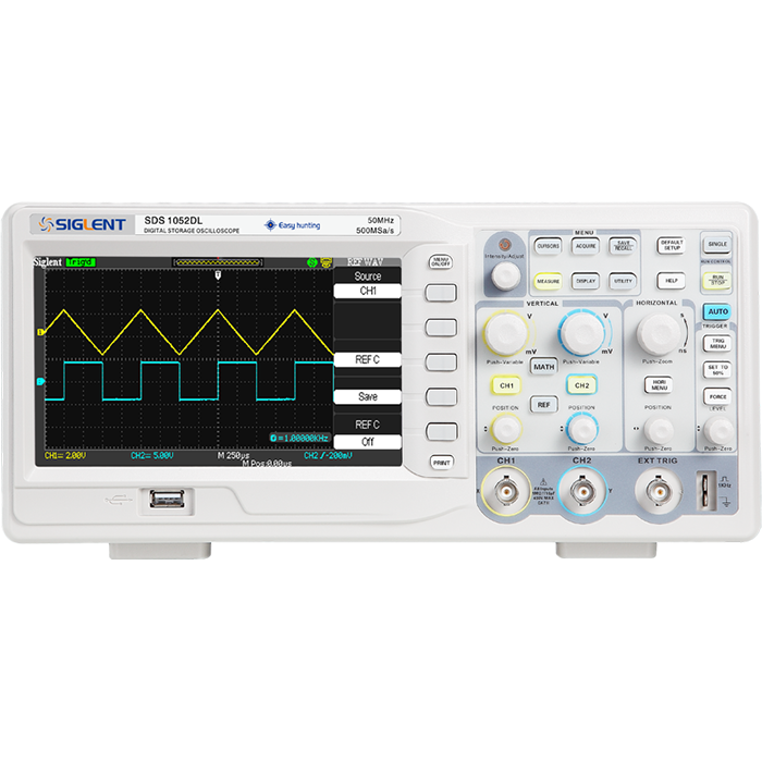 OSCILOSCOPIO DIGITAL DE 2 CANALES DE 50MHZ SIGLENT SDS1052DL+