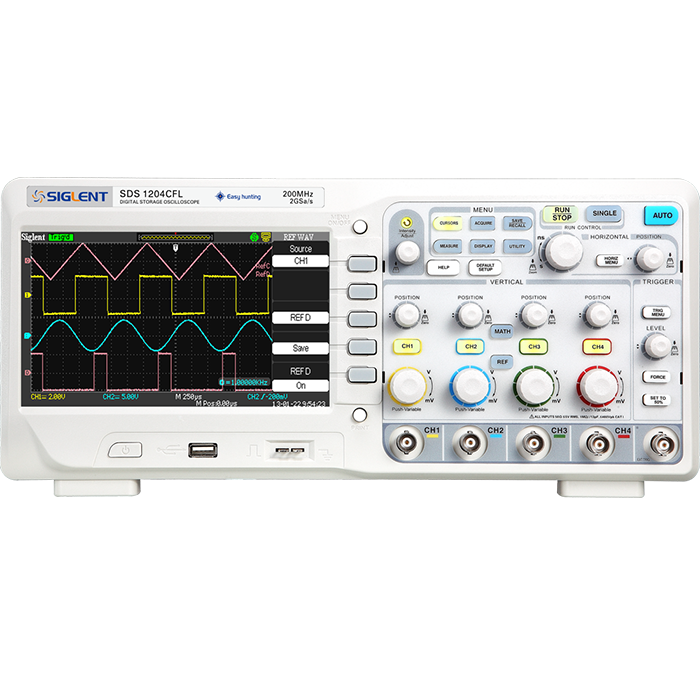 SDS1202CFL, osciloscopio digital de la marca Siglent