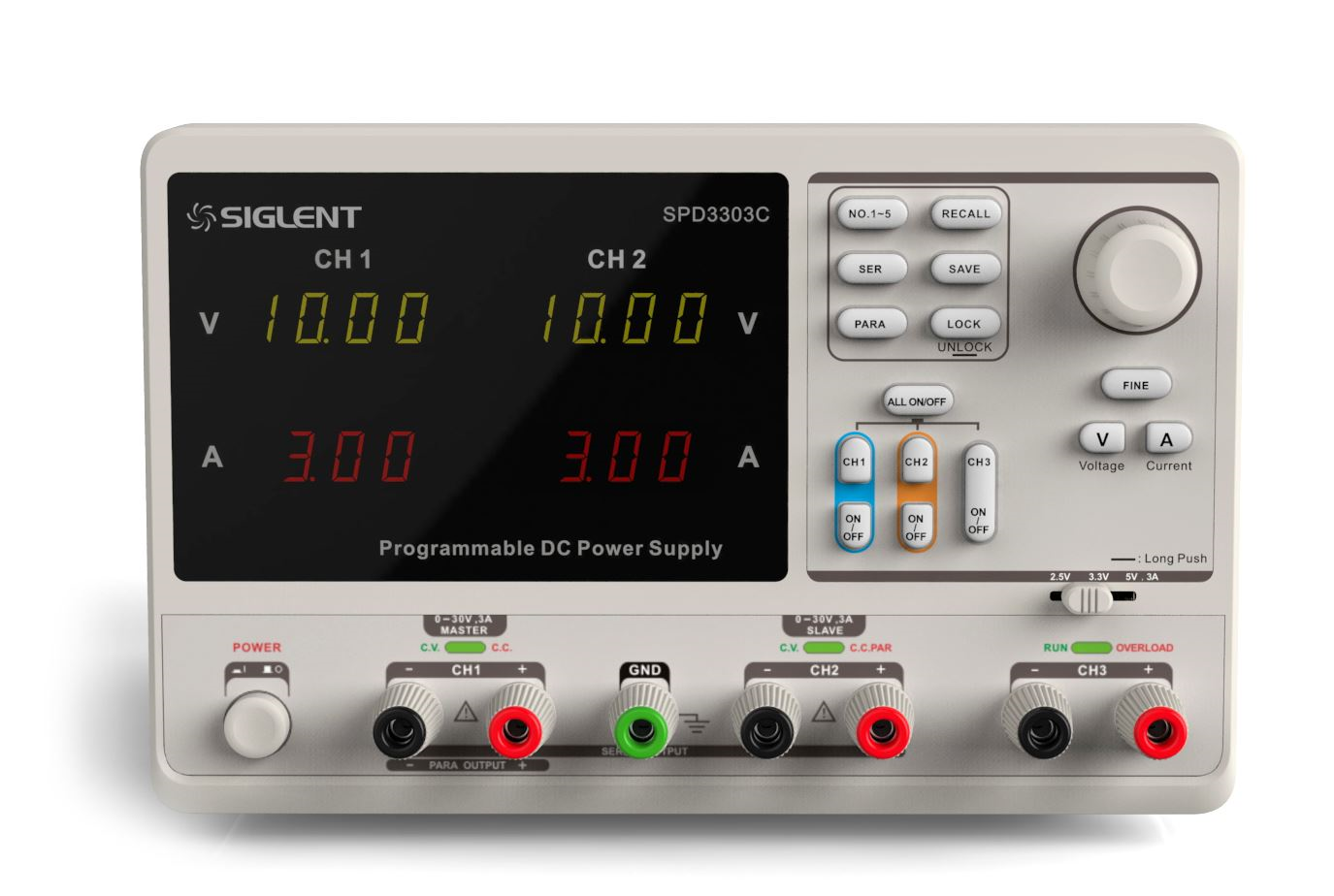 Fuente de poder DC Lineal programable modelo SPD3000