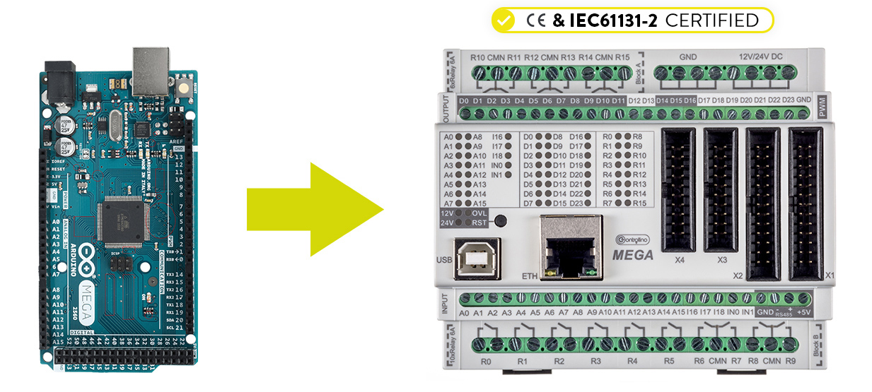 CONTROLLINO es un controlador lógico programable (PLC)