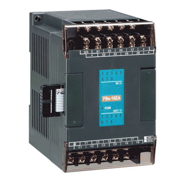 FBs-8EA: PLC con 8 variables de E/S: 4 entradas digitales y 4 salidas de relevador