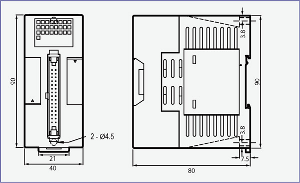 Dimensiones del FBs-DAP-B(R)