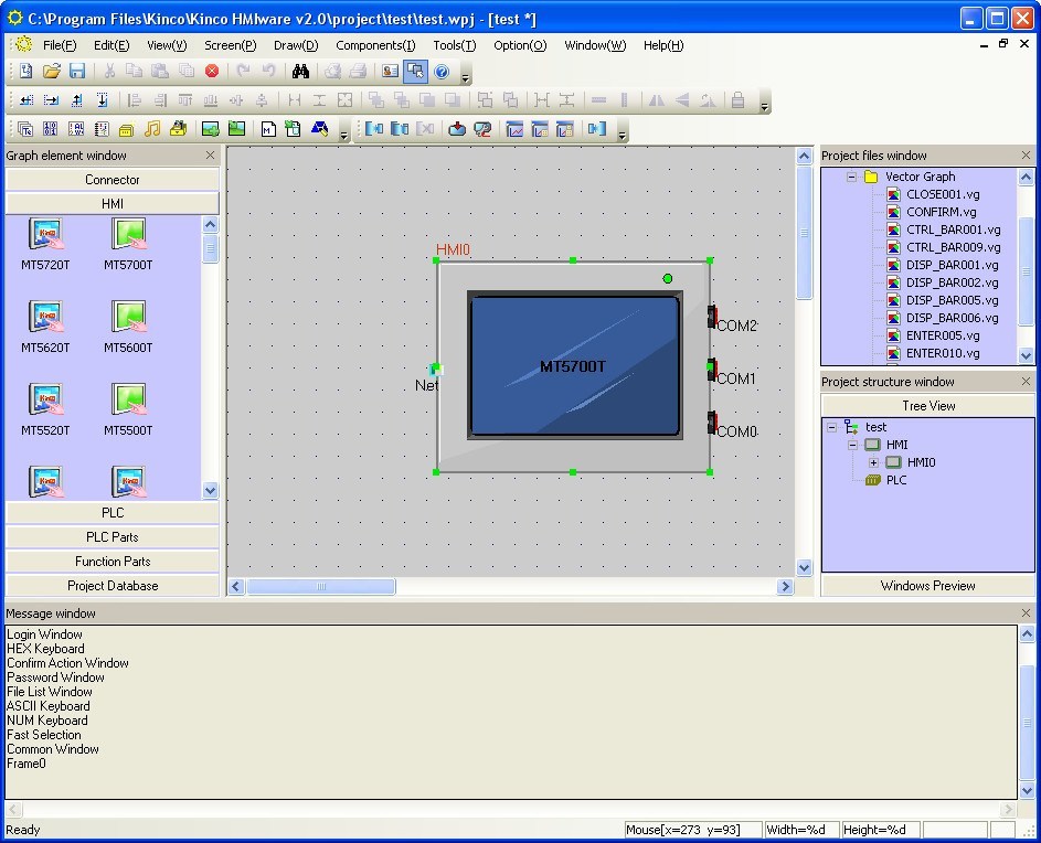 HMIware software de programación y configuración de PLC