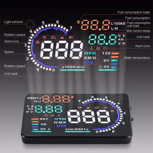 OBD2 HUD Head Up Display: A8 OBD2 HUD Head Up Display: A8