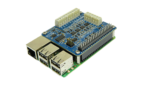 Figura 1. Medidor de voltaje DAQ HAT para Raspberry Pi®