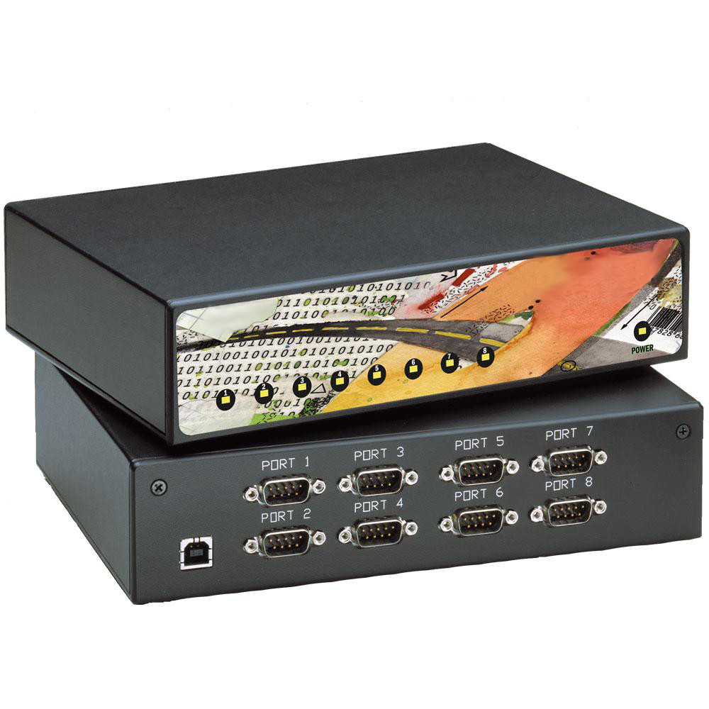 Convertidor de USB a 8 puertos Seriales RS-232, RS-422 o RS-485 DB9 - 2803 Convertidor de USB a 8 puertos Seriales RS-232, RS-422 o RS-485 DB9 - 2803