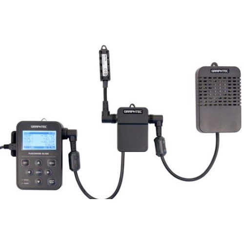 GL100-WL-TH-DPA-CO2 - Registrador de datos inalámbrico con temperatura / humedad y sensor de CO2. Memoria integrada de 4.9MB, ranura de memoria micro-SD, interfaz USB para PC, pantalla LCD.