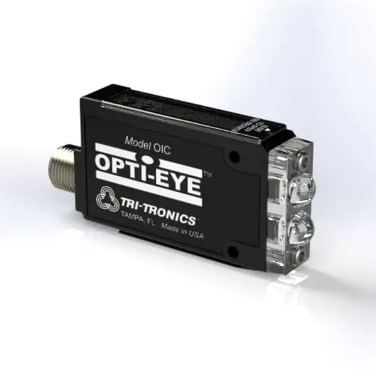 Sensor fotoeléctrico OPTI-EYE para montaje en riel DIN