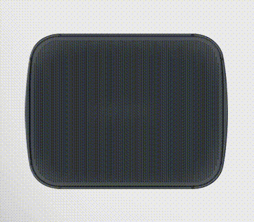 Tamaño de la bandeja extendida: 53.2 cm x 44.4 cm