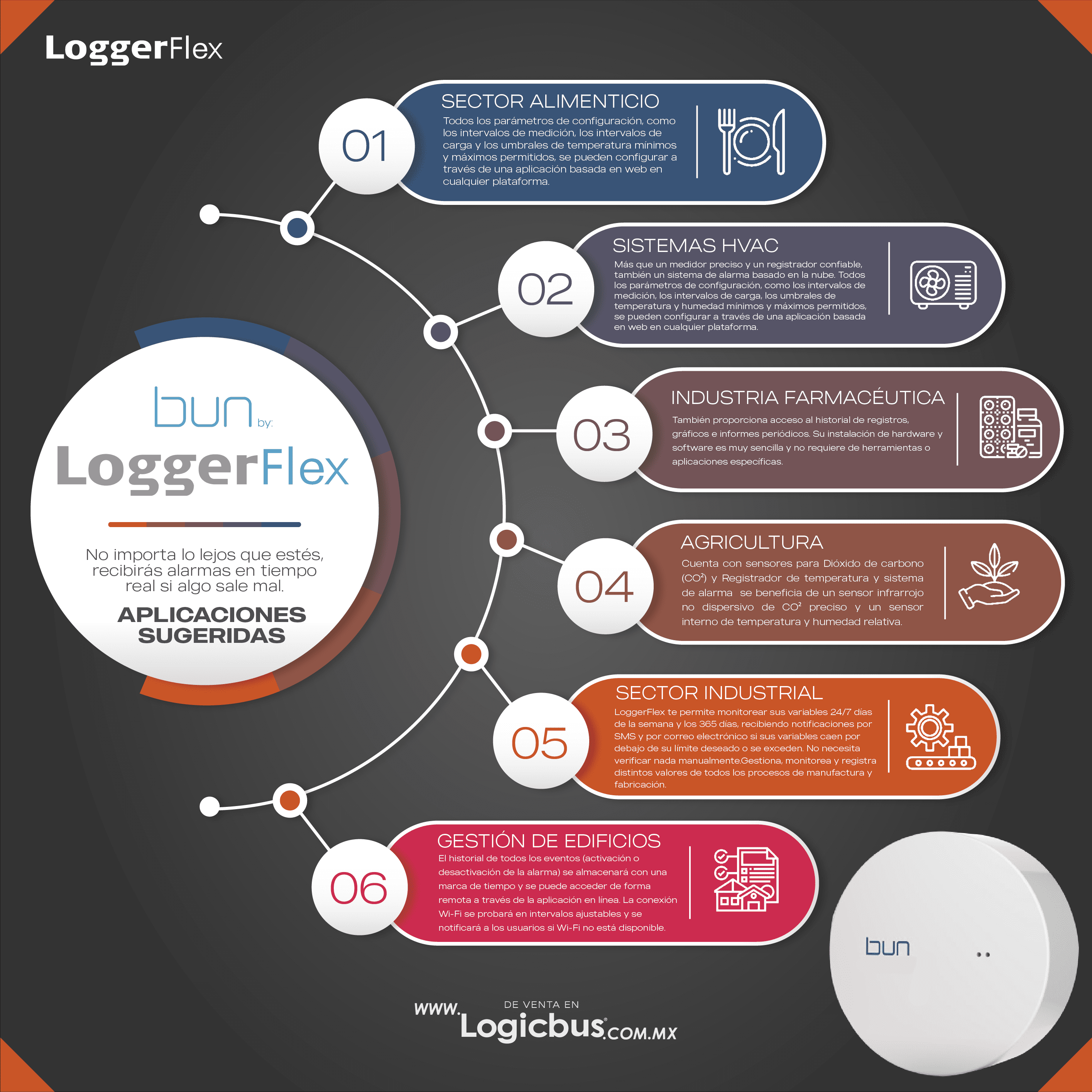 Bun LoggerFlex Aplicaciones sugeridas