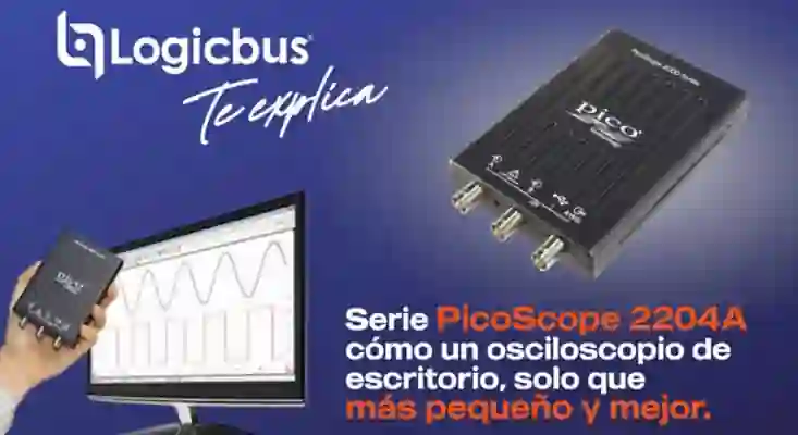 PicoScope 2204A como osciloscopio de escritorio