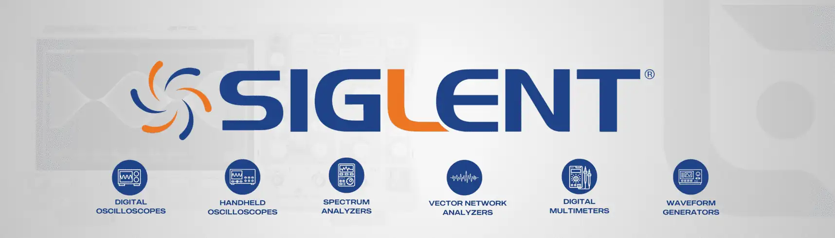 Banner publicitario de productos SIGLENT en México