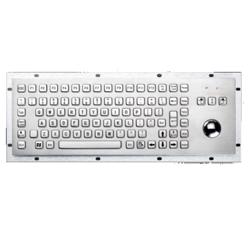 Teclados metálicos con trackball- Layout Español