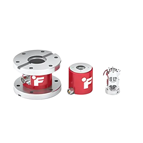 Sensor de torque de reacción con orificio pasante de brida a brida