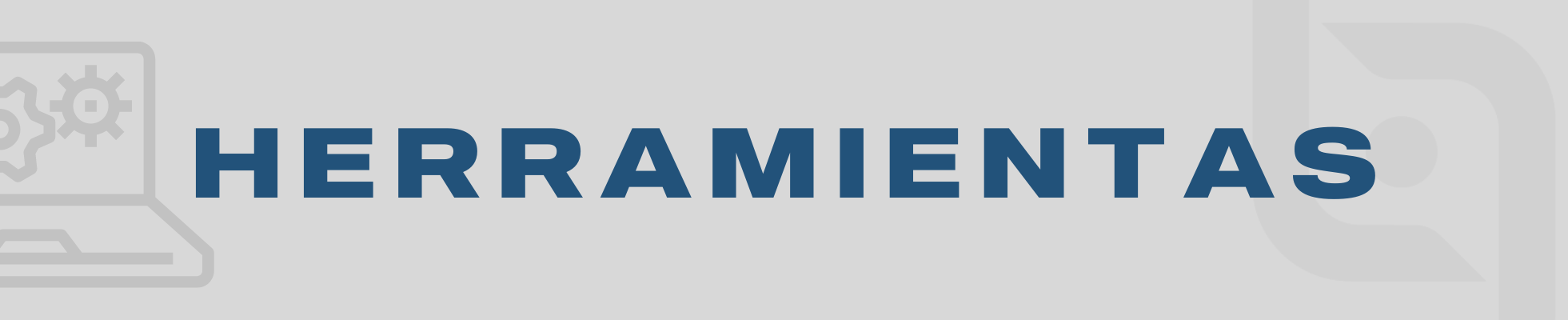 Banner de herramientas